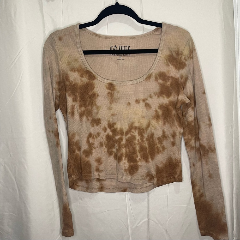 Waffle tie dye shirt